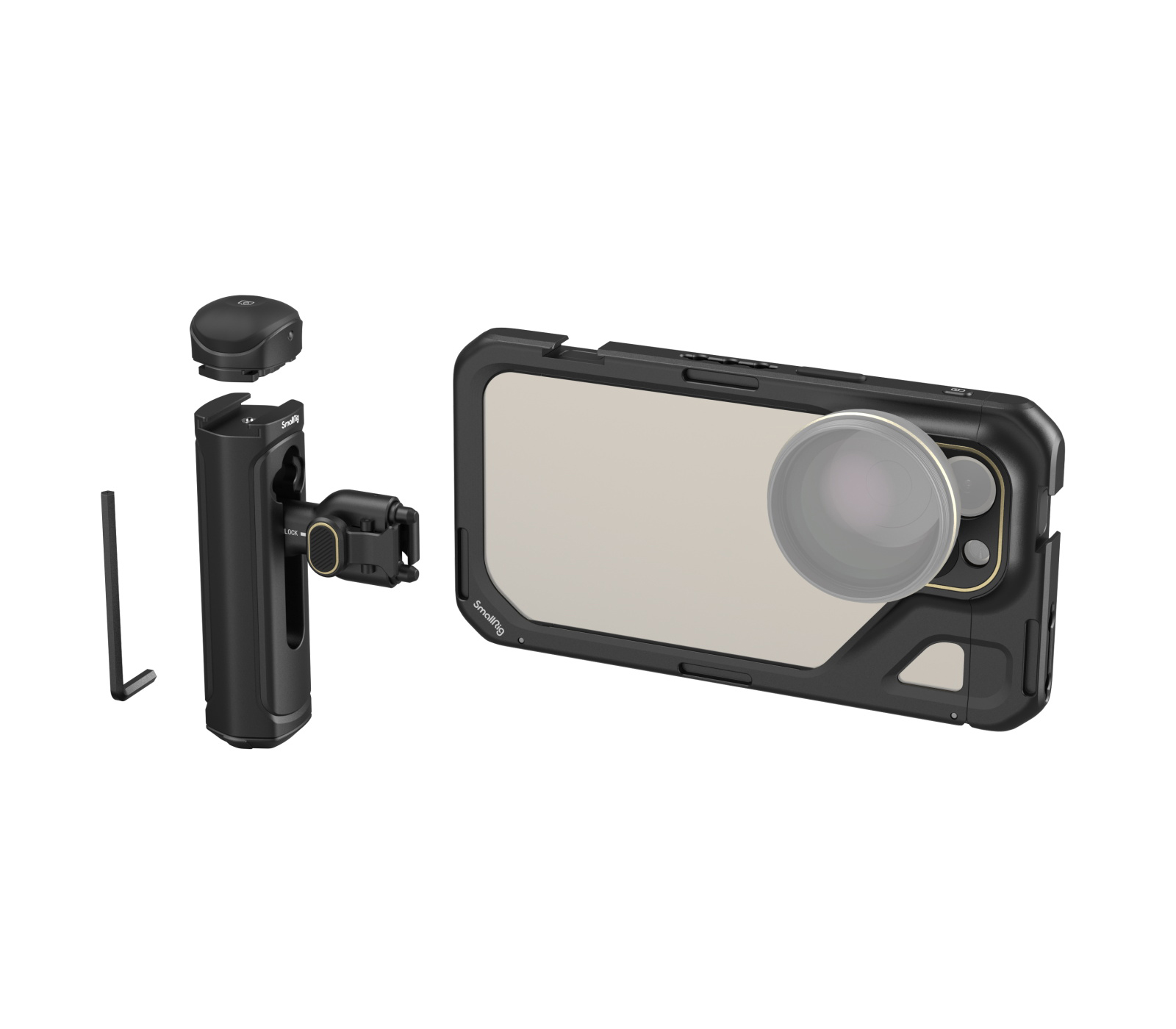Клетка SmallRig 4393 для iPhone 15 Pro Max + ручка со спусковой кнопкой