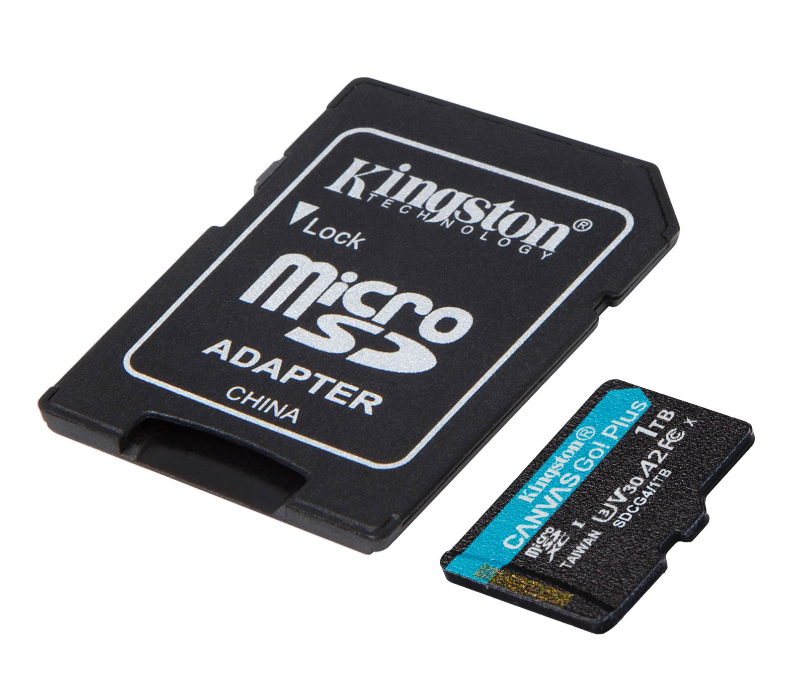 Карта памяти Kingston MicroSDXC 1TB Canvas Go! Plus G4 UHS-I U3 V30 A2, с SD-адаптером