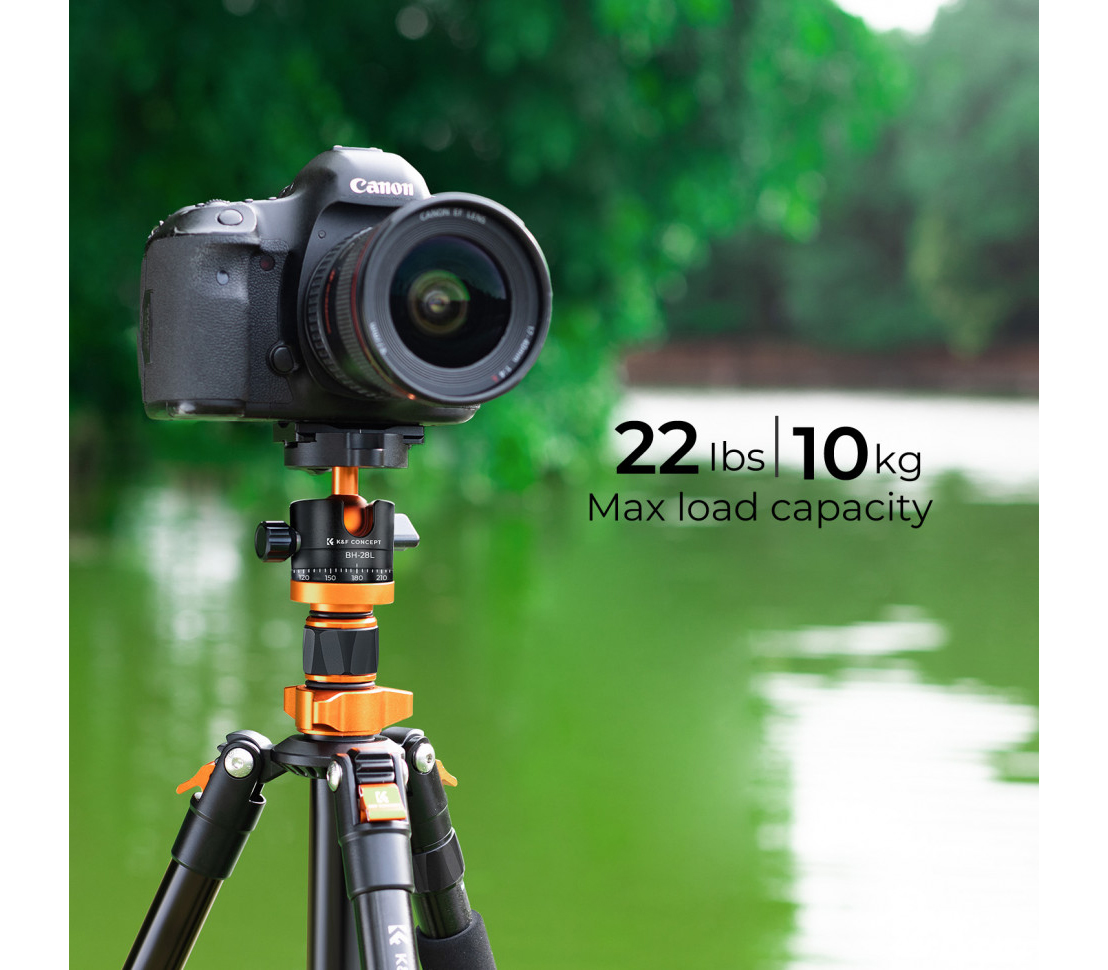 Штатив K&F Concept K254A3 с шаровой головой BH-28L