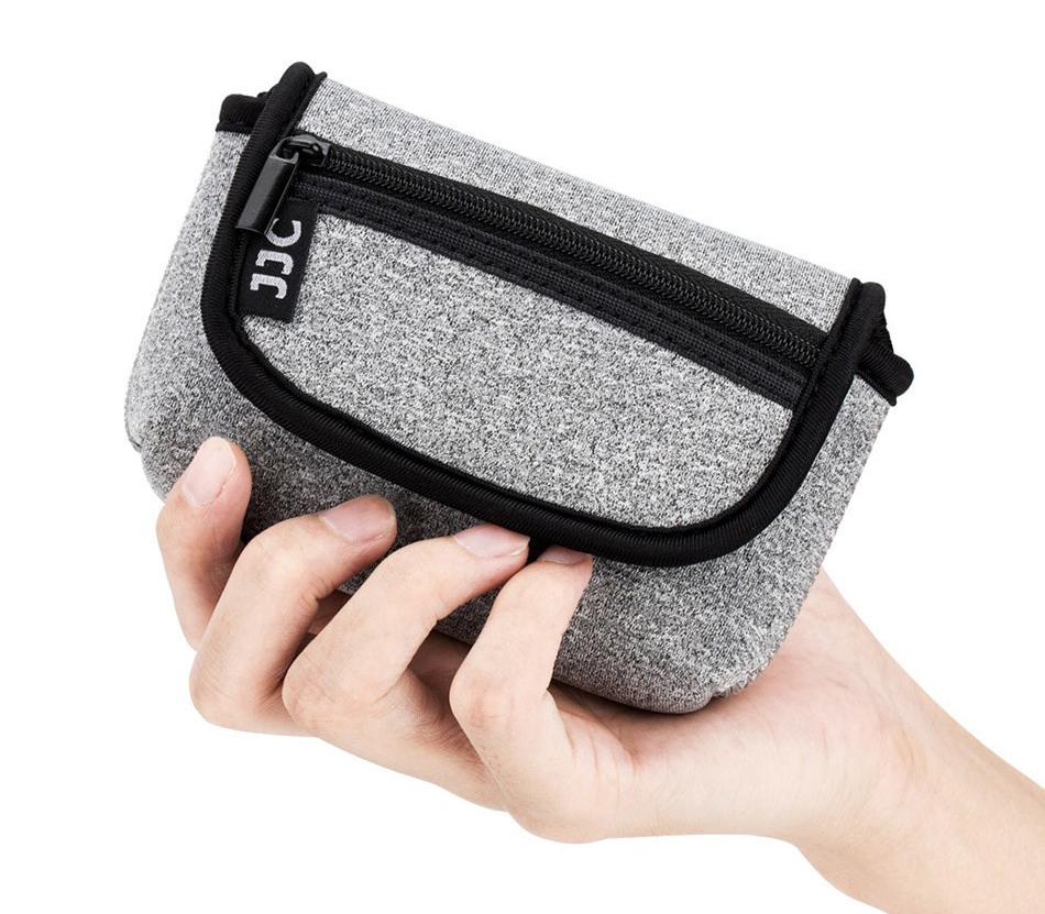 Чехол для компактной камеры JJC OC-R1BG с двумя карманами, неопрен, серый