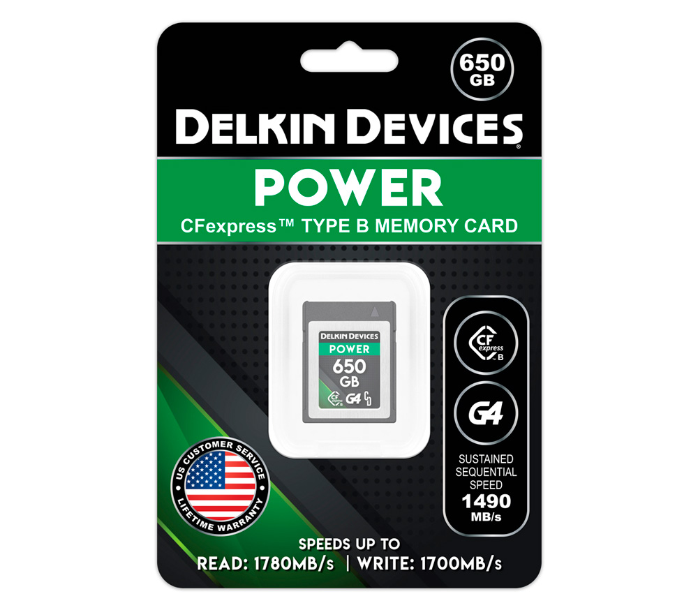 Карта памяти Delkin Devices CFexpress Type B 650GB Power G4 (R1780/W1700)
