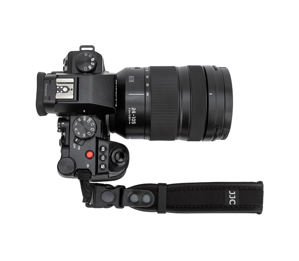 Ремень JJC ST-1M2 BLACK, неопреновый, черный