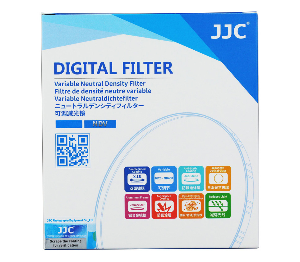 Светофильтр JJC Variable ND Filter 82mm, ND2 - ND400