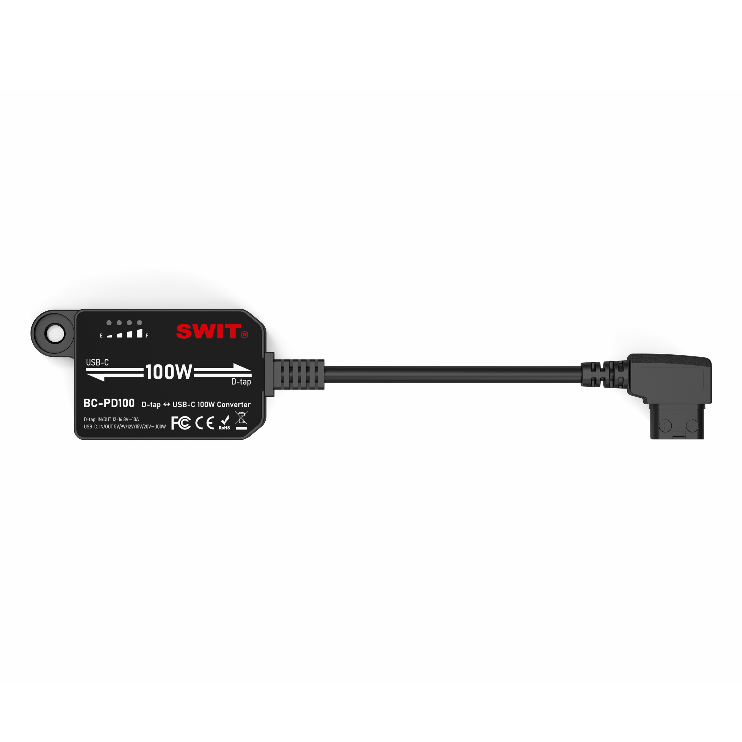 Переходник SWIT BC-PD100, D-Tap / USB-C, двусторонний, 100 Вт