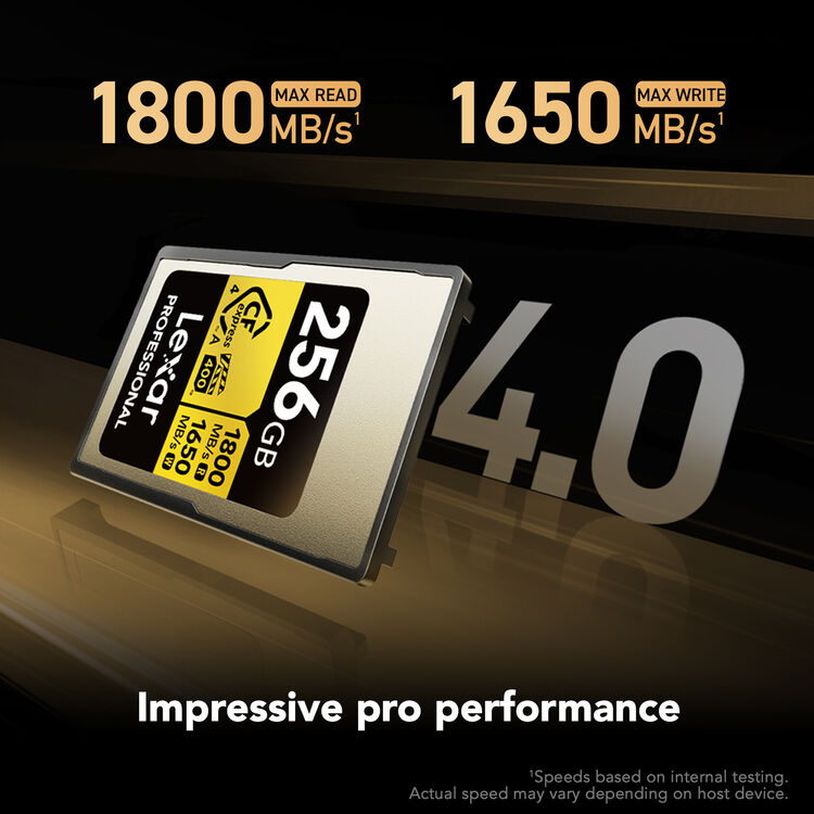 Карта памяти Lexar CFexpress Type A 256GB Gold 4.0 (R1800/W1650)