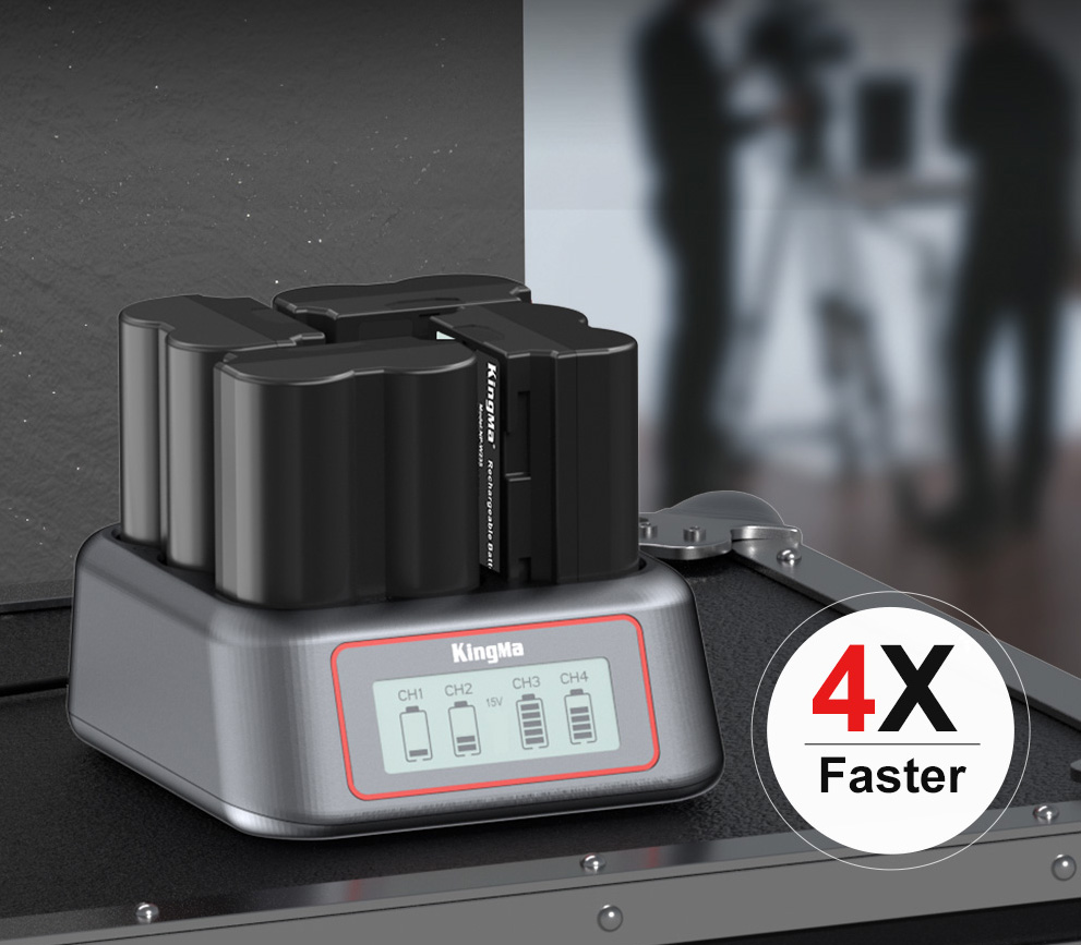 Зарядное устройство Kingma BM069-W235 для 4х Fujifilm NP-W235