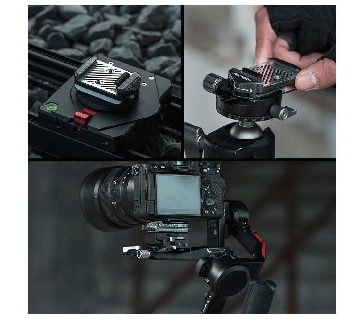 Крепление и съемная площадка PGYTECH Arca-Type Quick Release Clamp & Plate V2