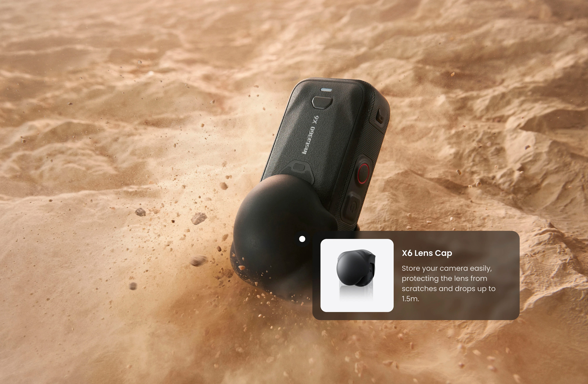 Панорамная камера Insta360 X6, 8К 360, Essential Bundle, белая