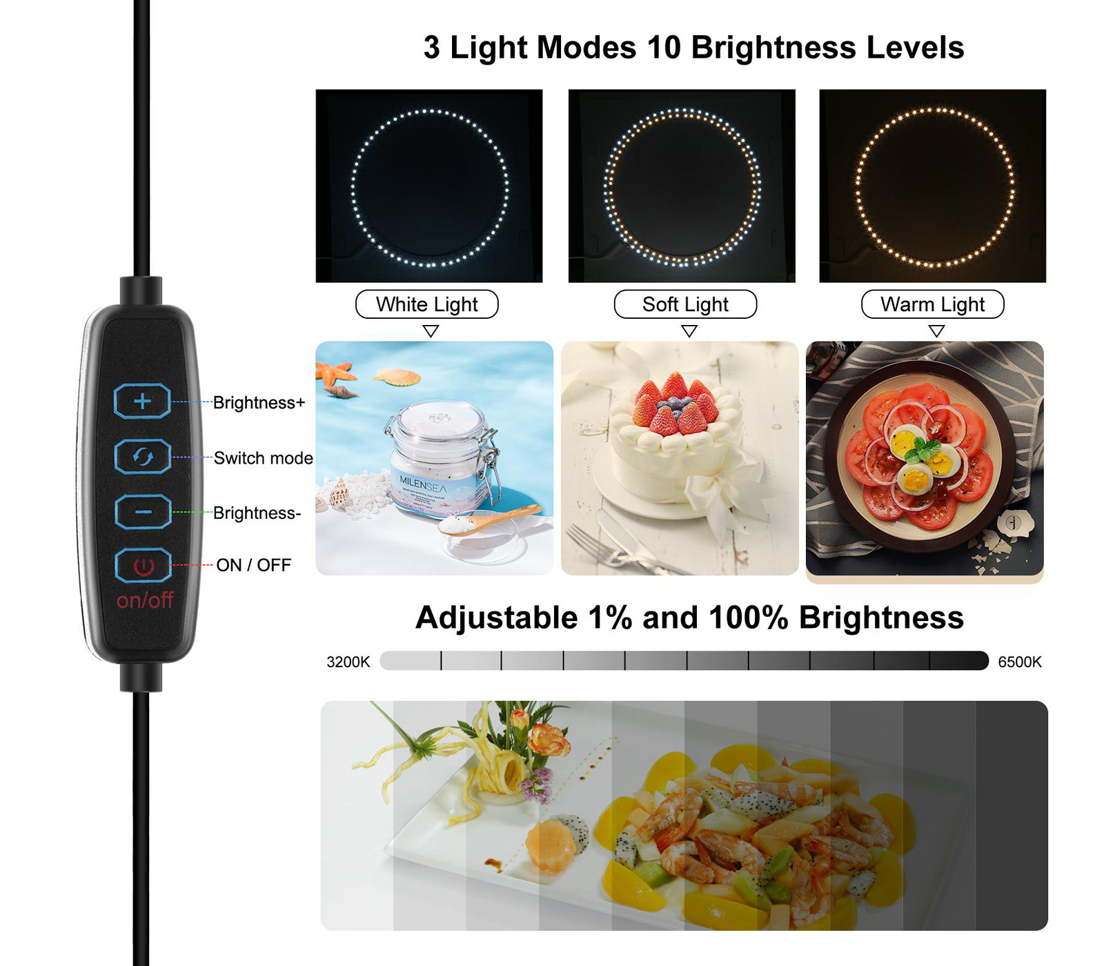 Фотобокс Puluz PU5041B 40 см, с верхней подсветкой и 6 фонами