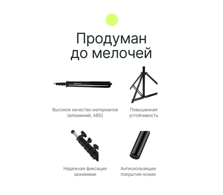 Стойка Raylab LS001, 220 см, до 3 кг, с пружинной амортизацией