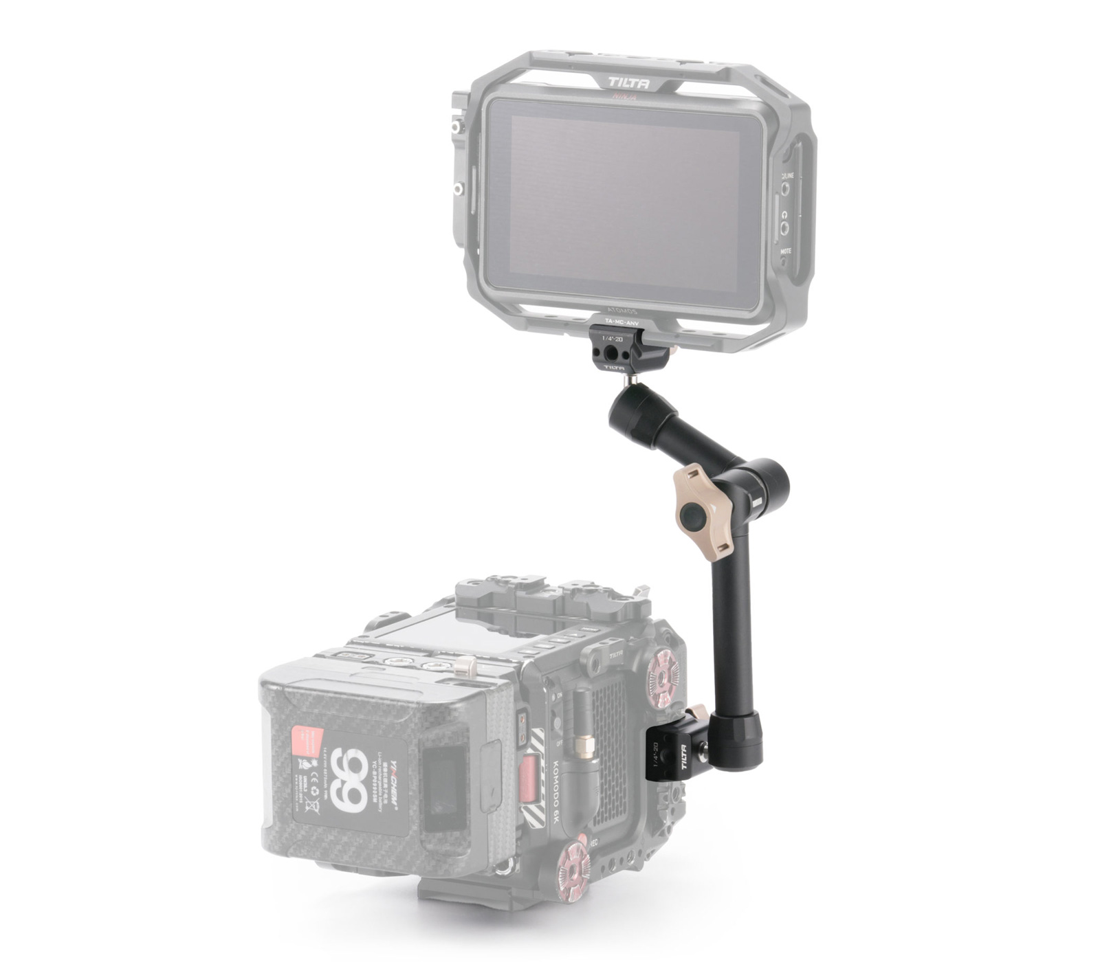 Шарнирный кронштейн Tilta Pro Articulating Arm with Dual NATO Attachments, 24 см, до 5 кг