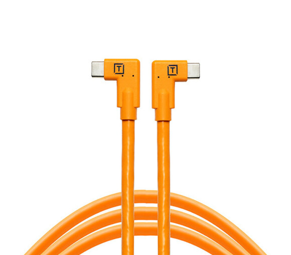 Кабель Tether Tools TetherPro USB-C Right Angle to USB-C Right Angle, 4.6 м, оранжевый