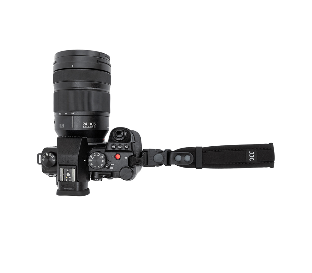 Ремень JJC ST-1M2 BLACK, неопреновый, черный