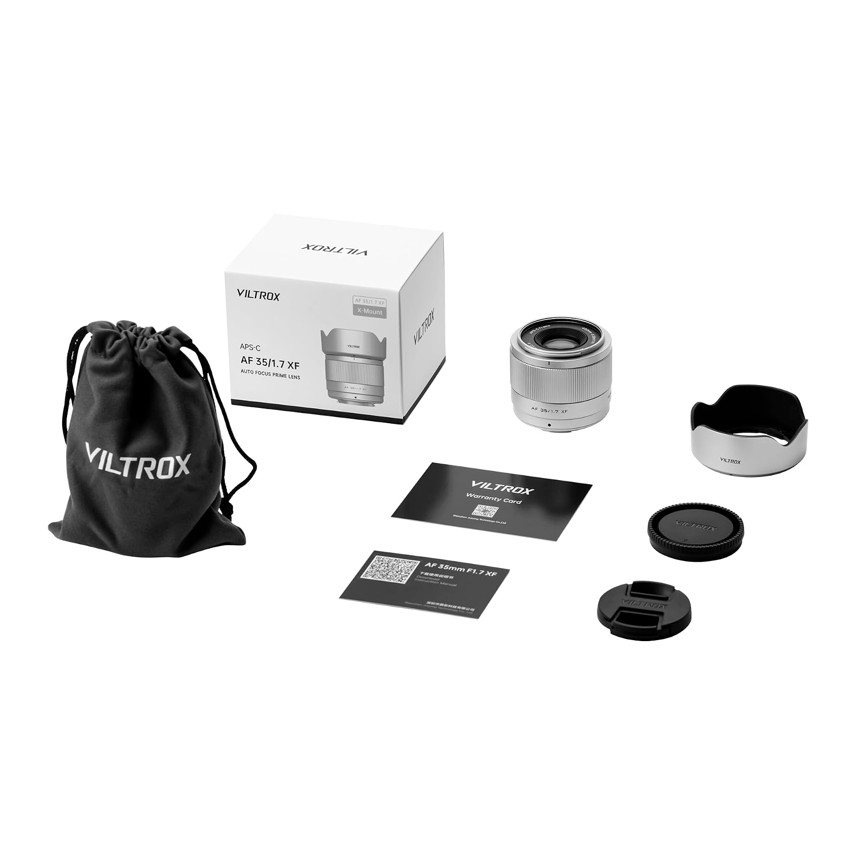 Объектив Viltrox AF 35mm f/1.7 Air X-mount, серебристый