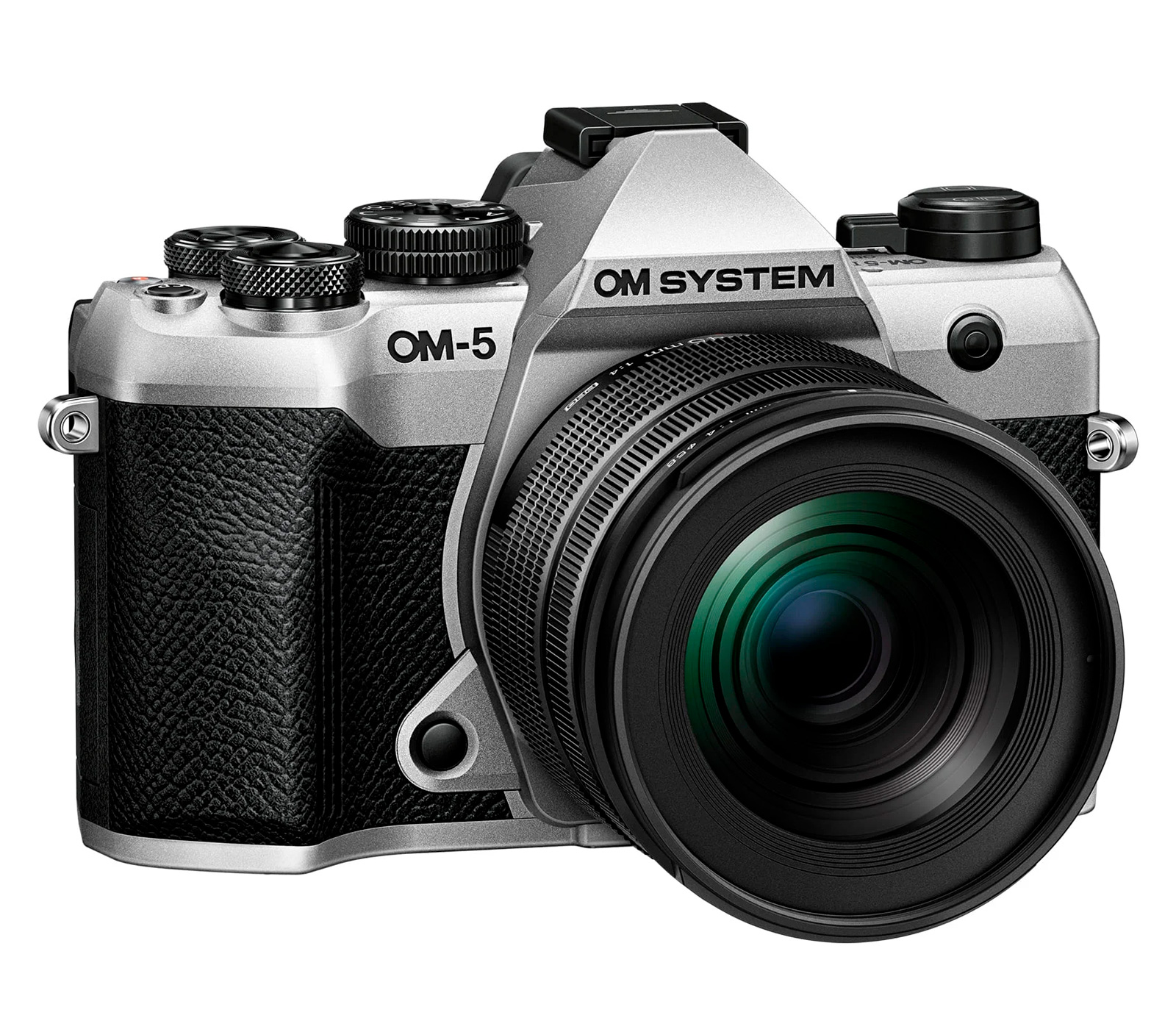 Беззеркальный фотоаппарат OM System OM-5 Mark II Kit 12-45mm f/4 PRO серебристый