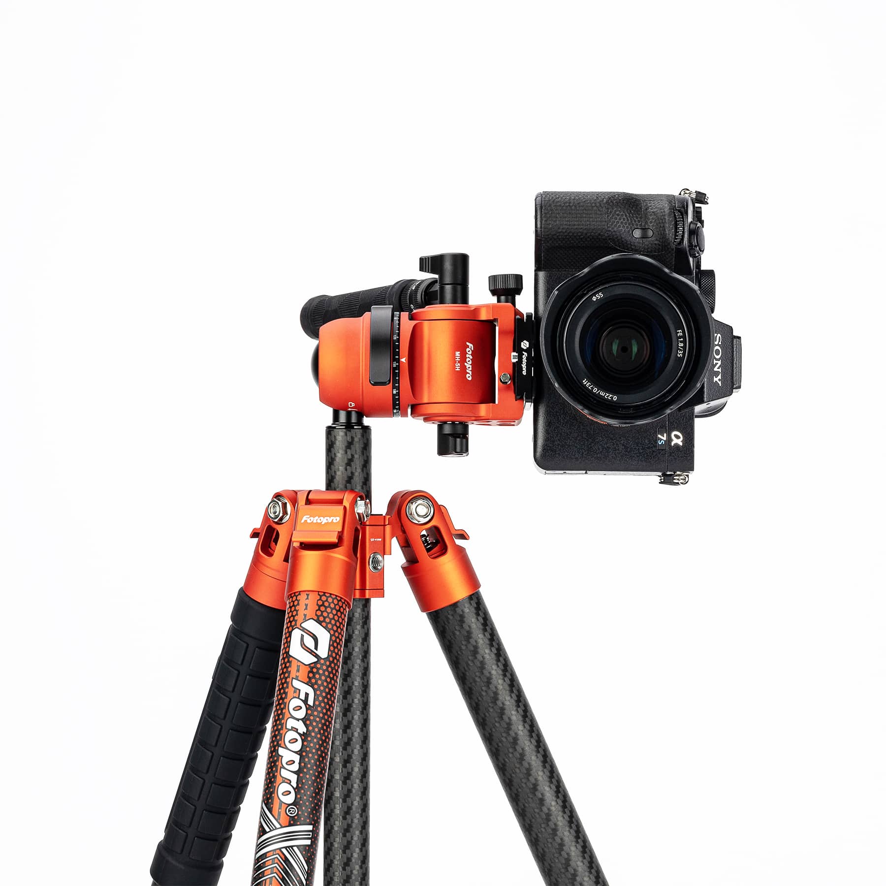 Штатив Fotopro X-Airfly Max Video, карбон, оранжевый