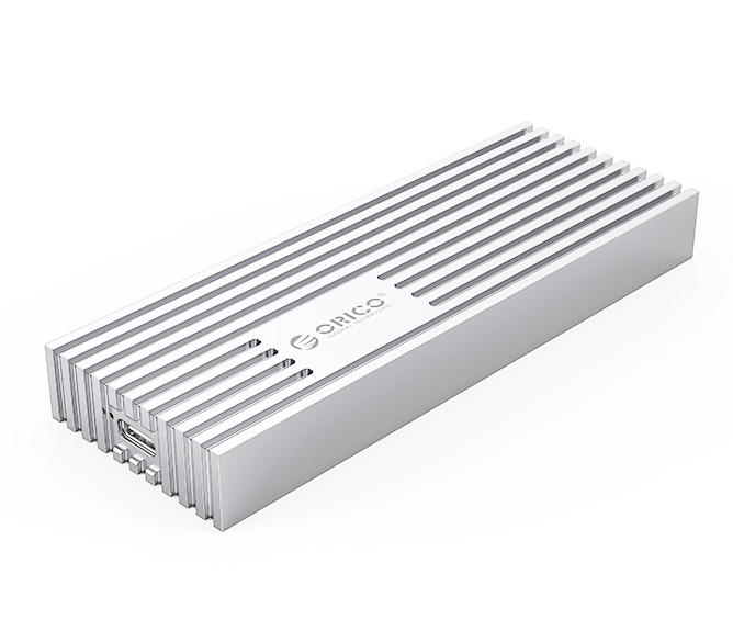 Внешний бокс Orico M233C3-G4 для SSD M.2 NVMe диска, 20 Гбит/с, серебристый