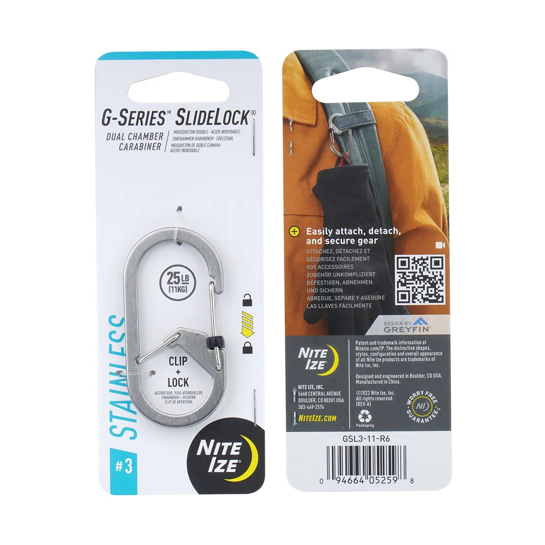 Карабин Nite Ize G-Series SlideLock, стальной
