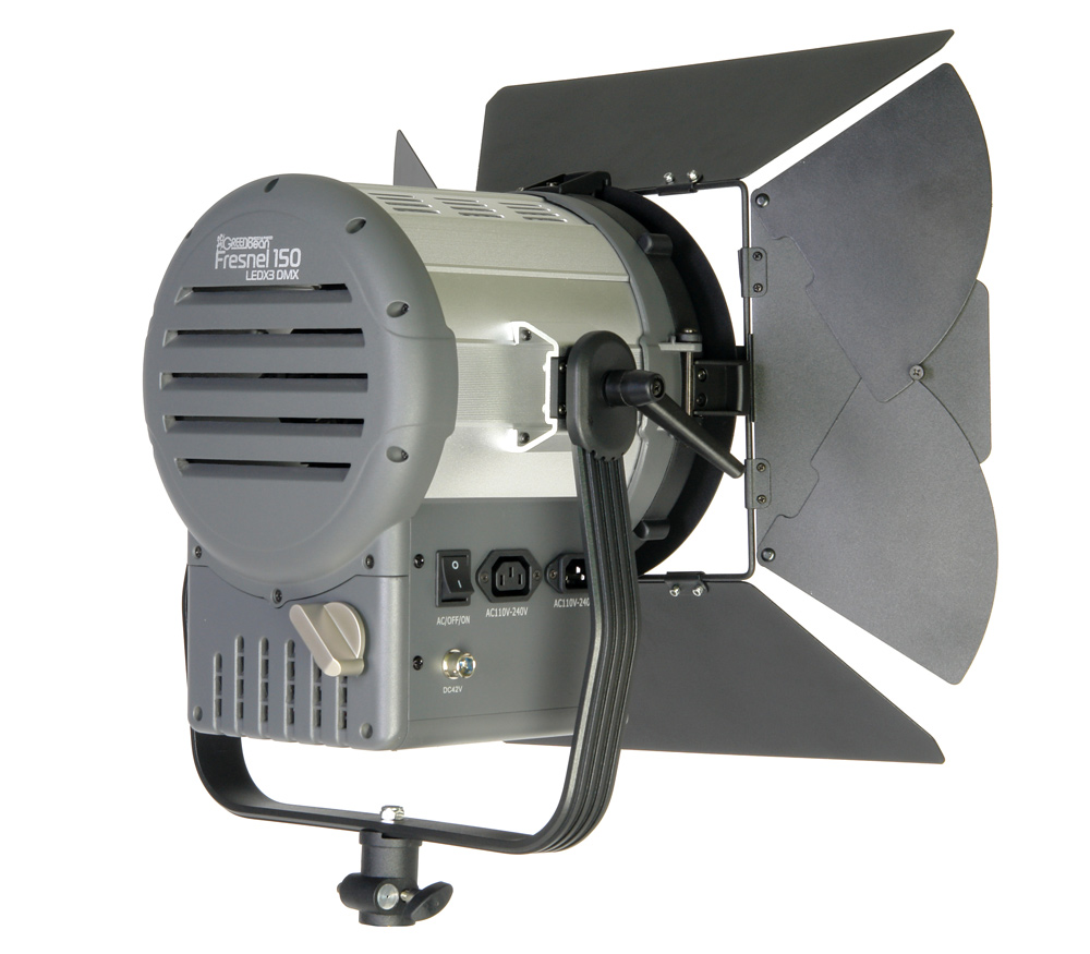 Осветитель GreenBean Fresnel 150 LED X3 DMX, 150 Вт, 5600 К