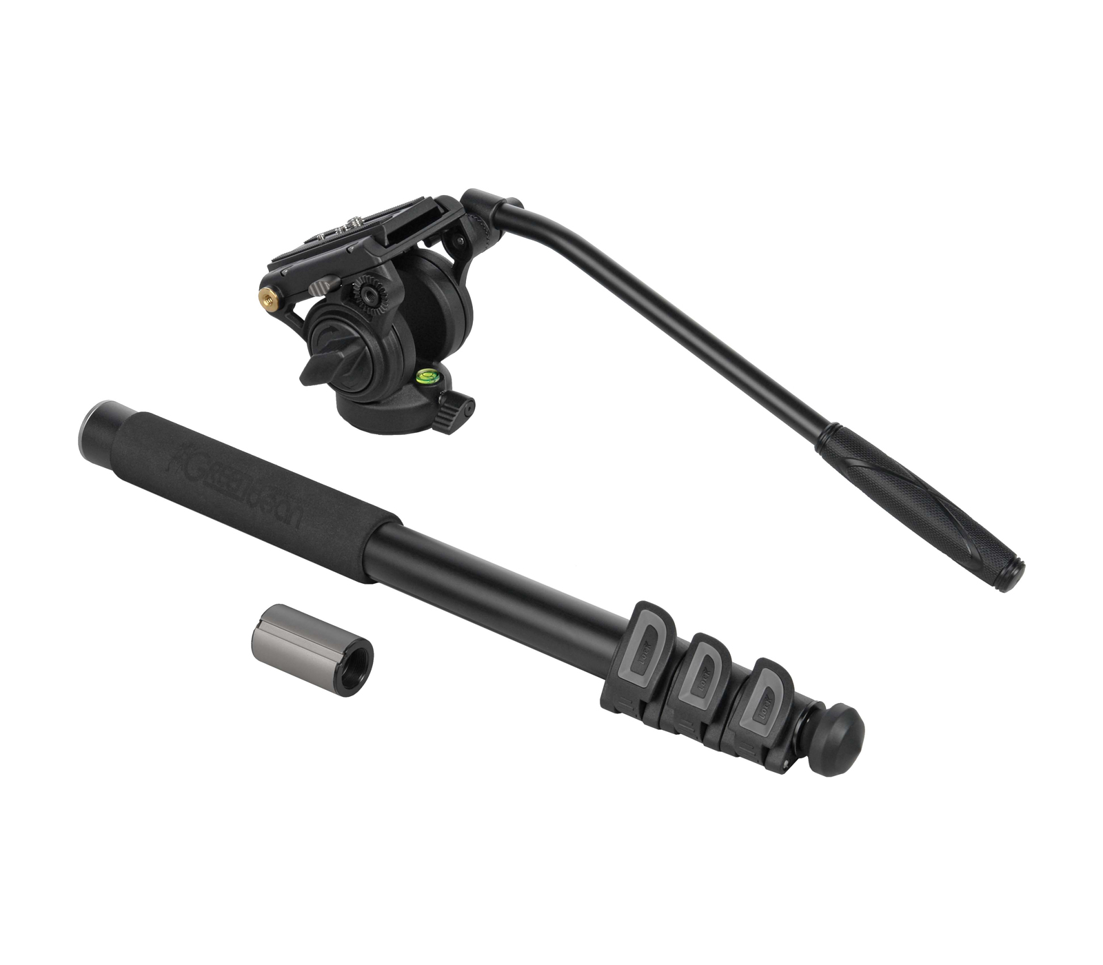 Штатив GreenBean HDV Elite Combo 2 с видеоголовкой, алюминий