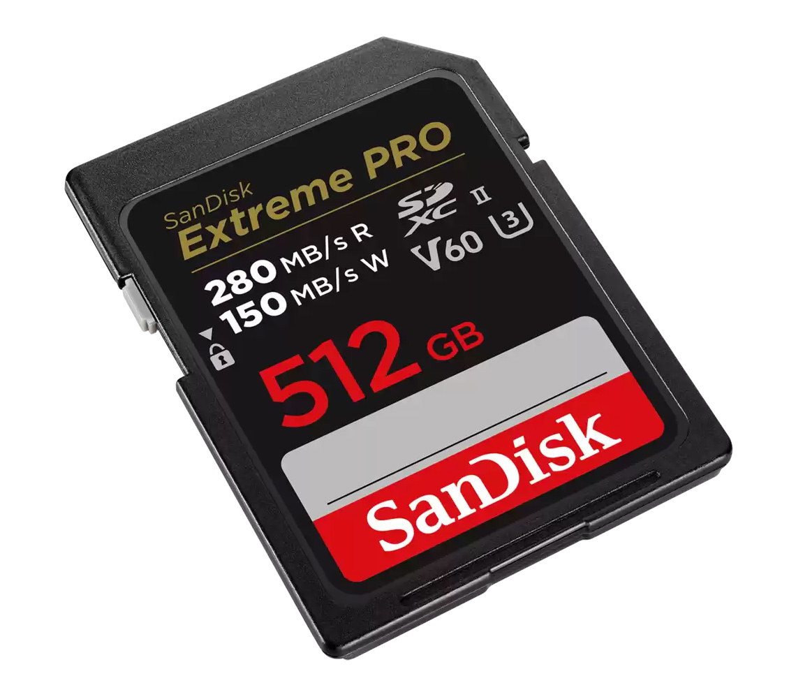 Карта памяти SanDisk SDXC 512GB Extreme PRO UHS-II V60 280/150MB/s
