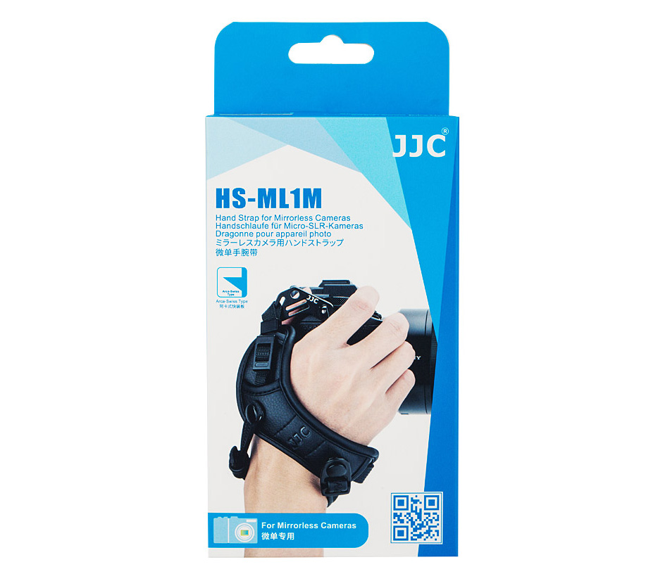 Ремень JJC HS-ML1M Black кистевой, с площадкой Arca-Swiss, черный