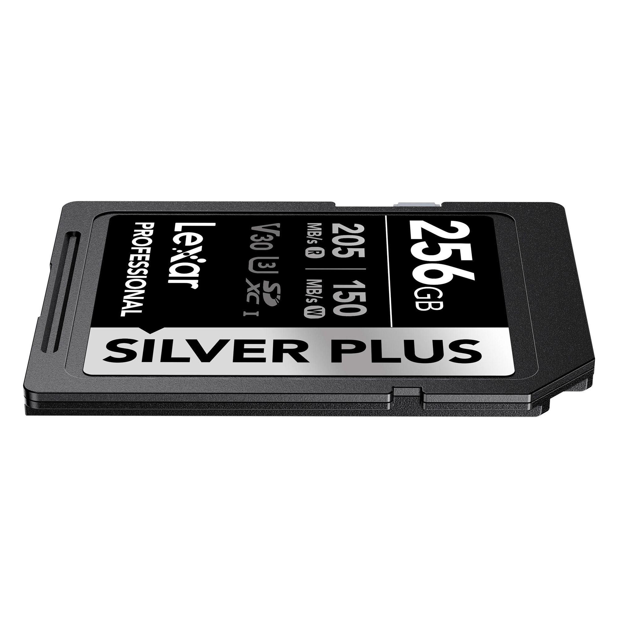 Карта памяти Lexar SDXC 256GB Professional Silver Plus UHS-I U3 V30 (205/150 MB/s)