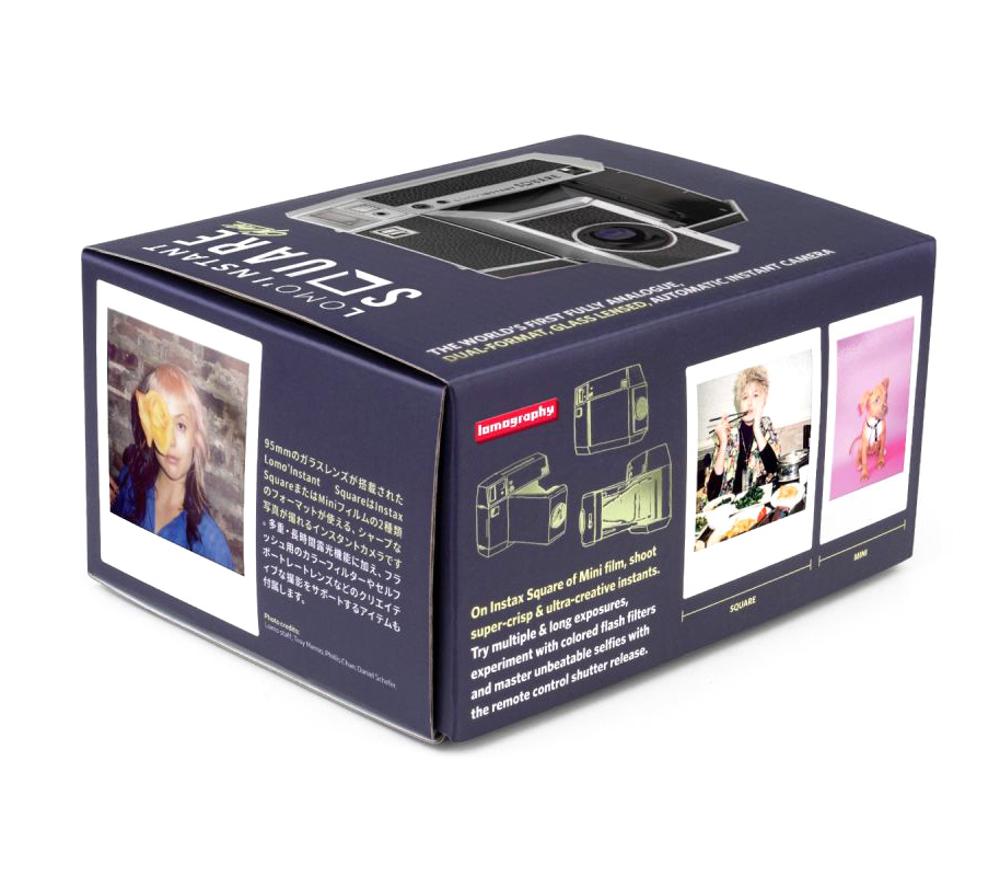 Фотоаппарат моментальной печати Lomography LOMO'Instant Square Glass New Black Combo