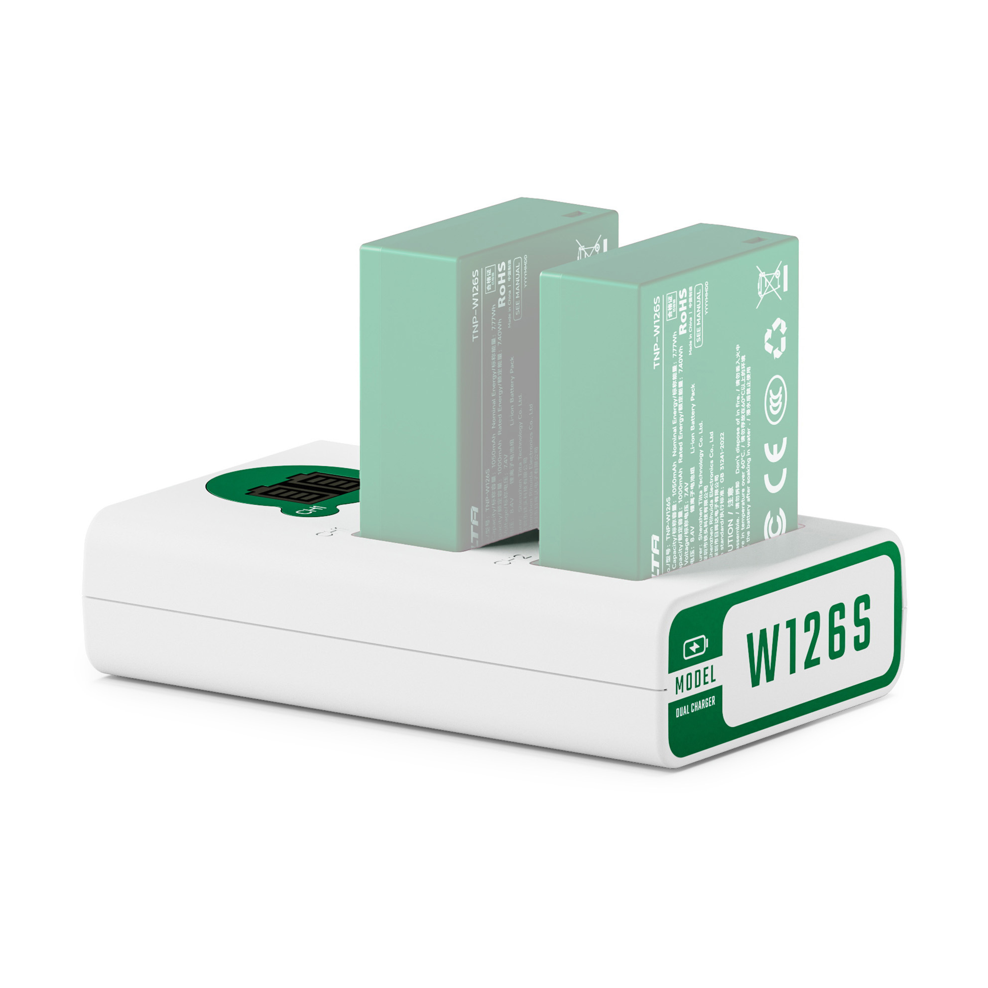 Зарядное устройство Tilta Battery Charger для 2х NP-W126S, цвет Forest Green