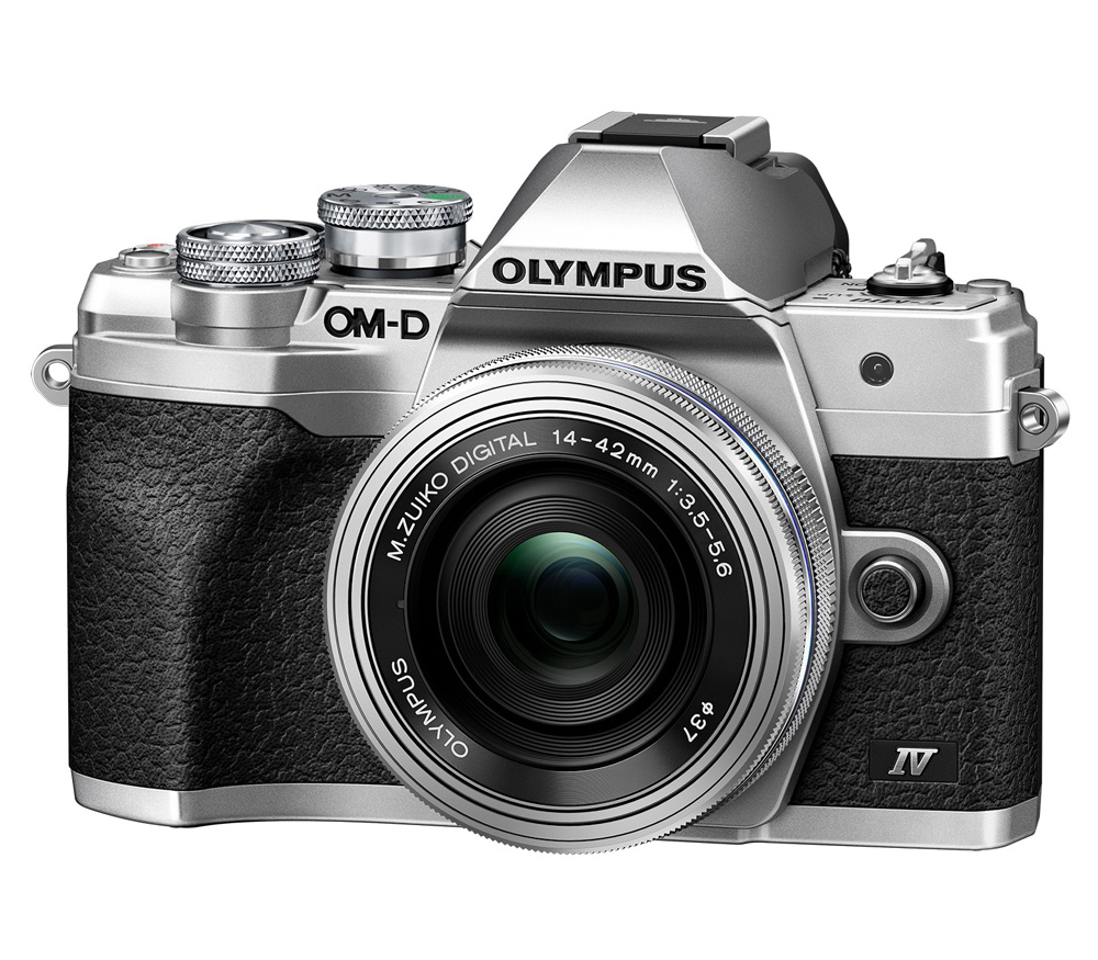 Беззеркальный фотоаппарат OM System OM-D E-M10 Mark IV kit 14-42 EZ серебристый (уцененный)