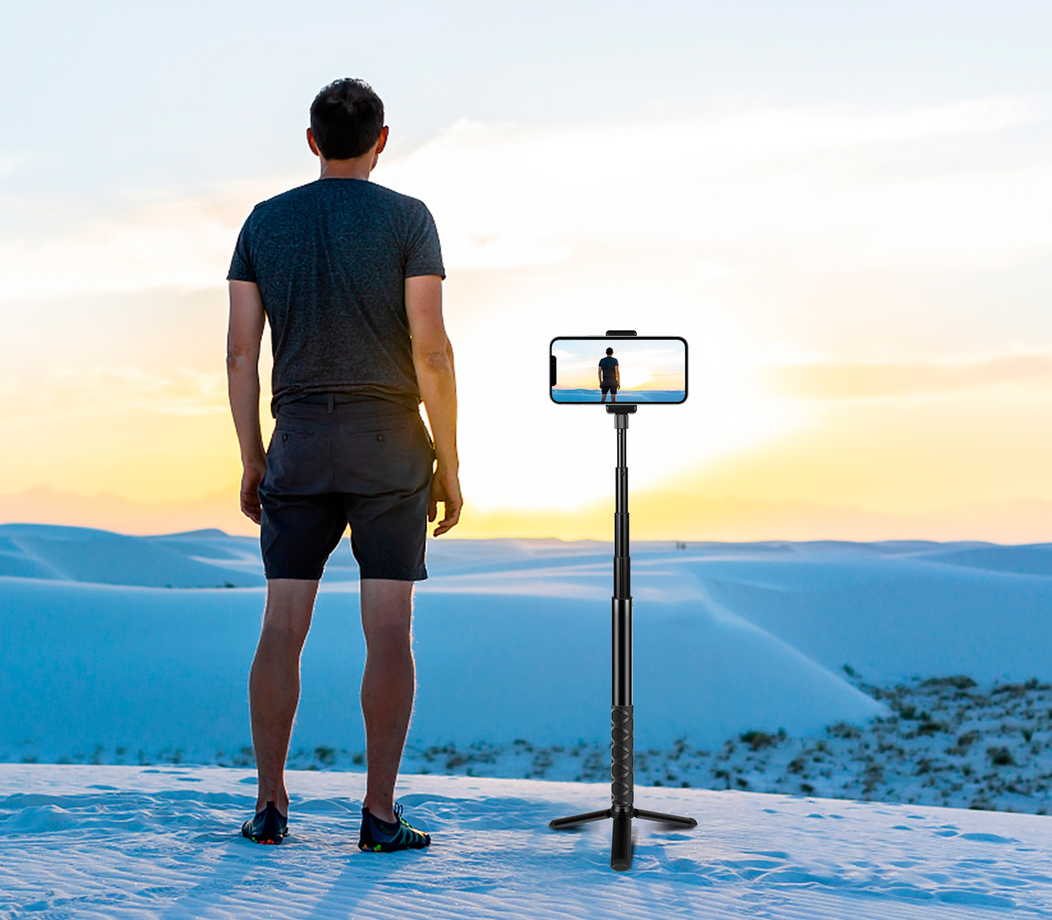 Монопод для селфи Puluz PU815 Selfie Stick, длина до 110 см