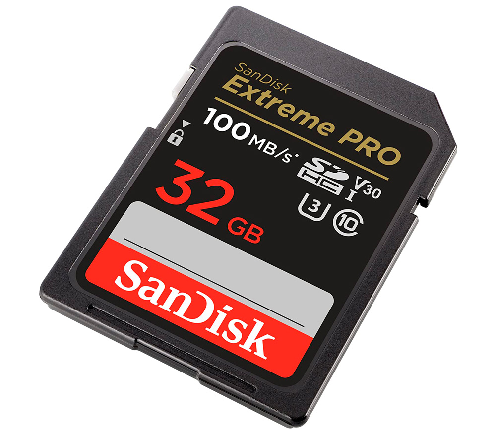 Карта памяти SanDisk SDHC 32GB Extreme Pro UHS-I U3 V30 100/90 МБ/с