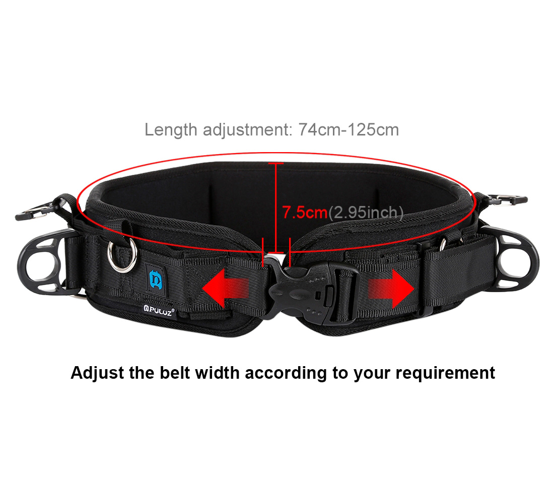 Поясной ремень Puluz PU234 Waistband Strap, черный