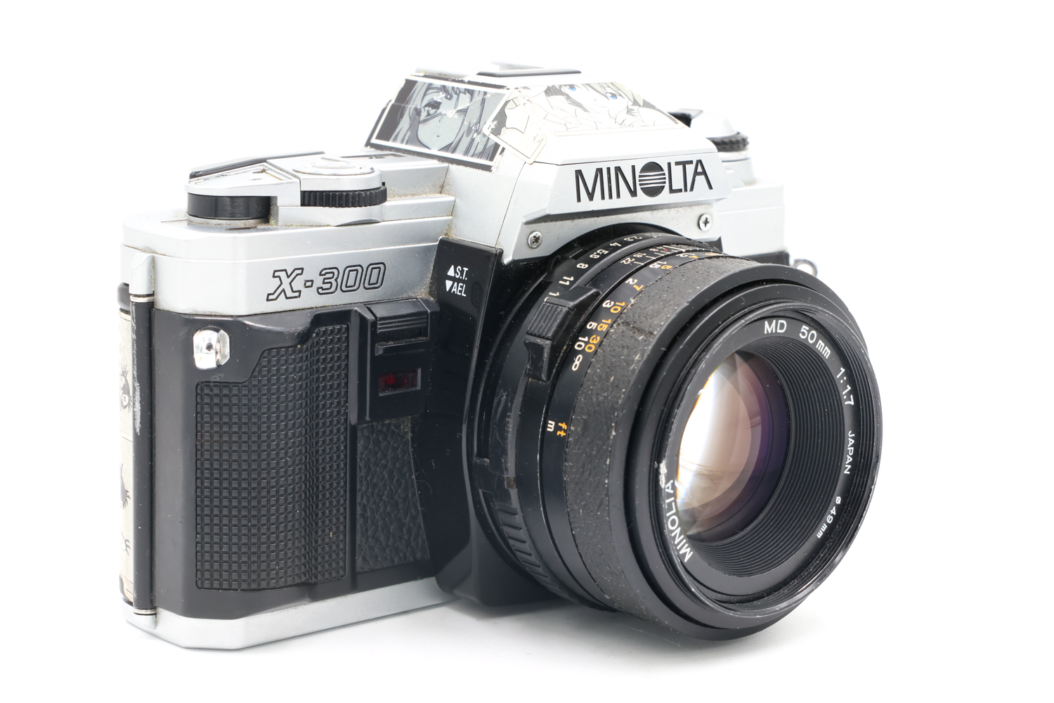 Зеркальный фотоаппарат Minolta X-300 + MD 50mm f/1.7 (состояние 5-) (б/у)