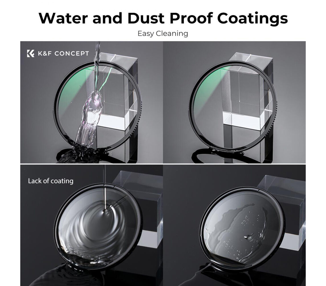 Светофильтр K&F Concept Nano-X B270 MCUV, Green Coated, 55 мм