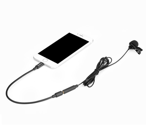 Микрофон Boya BY-M2, петличный, всенаправленный, для Apple iPhone