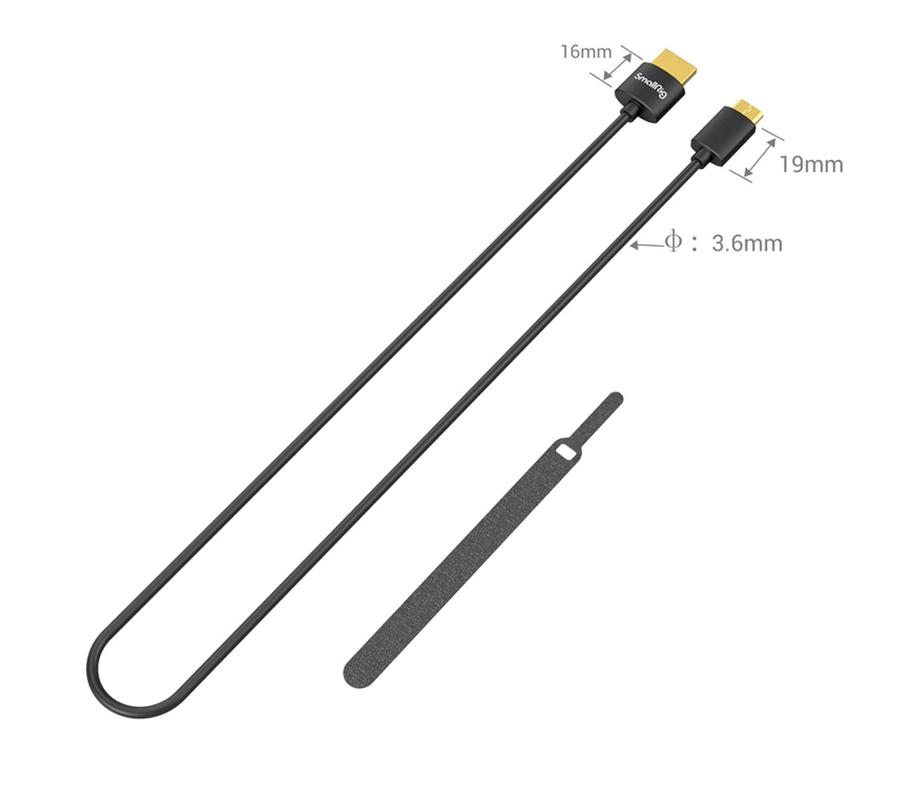 Кабель SmallRig 4K HDMI 2.0 Ultra Slim C-A, 55 см (3041)