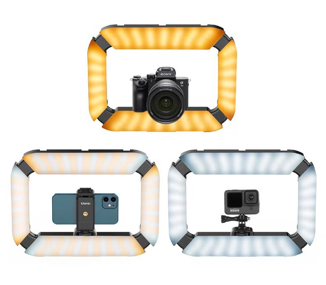 Осветитель кольцевой Ulanzi U200 Ring Light Video Rig, светодиодный, 2500K-8500K, 20 Вт