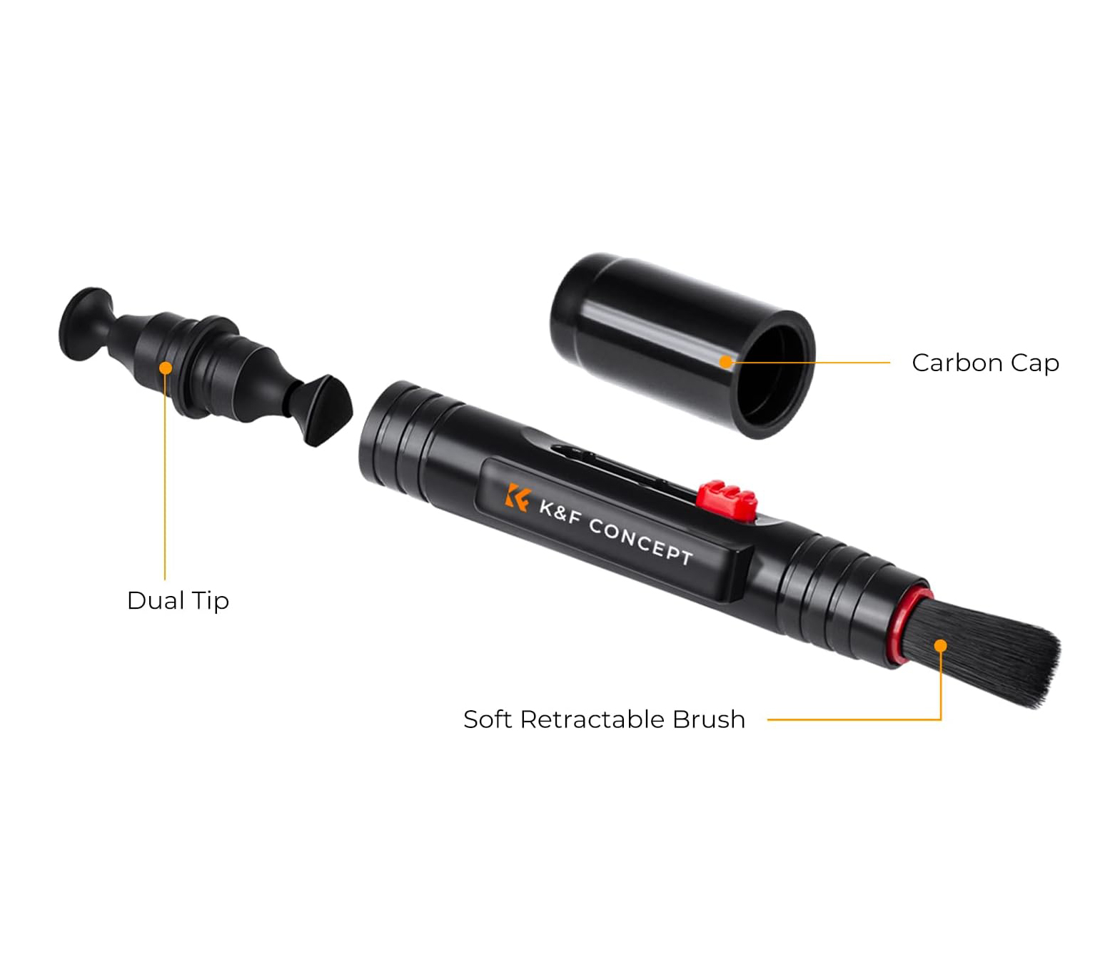 Чистящий карандаш для оптики K&F Concept 1691, с двусторонней насадкой