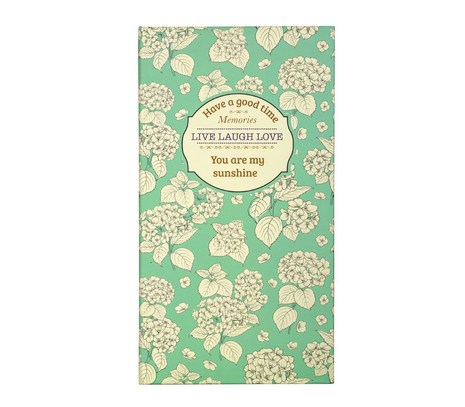 Фотоальбом Мирам 10x15 см, 300 фото, цветы, зелёный