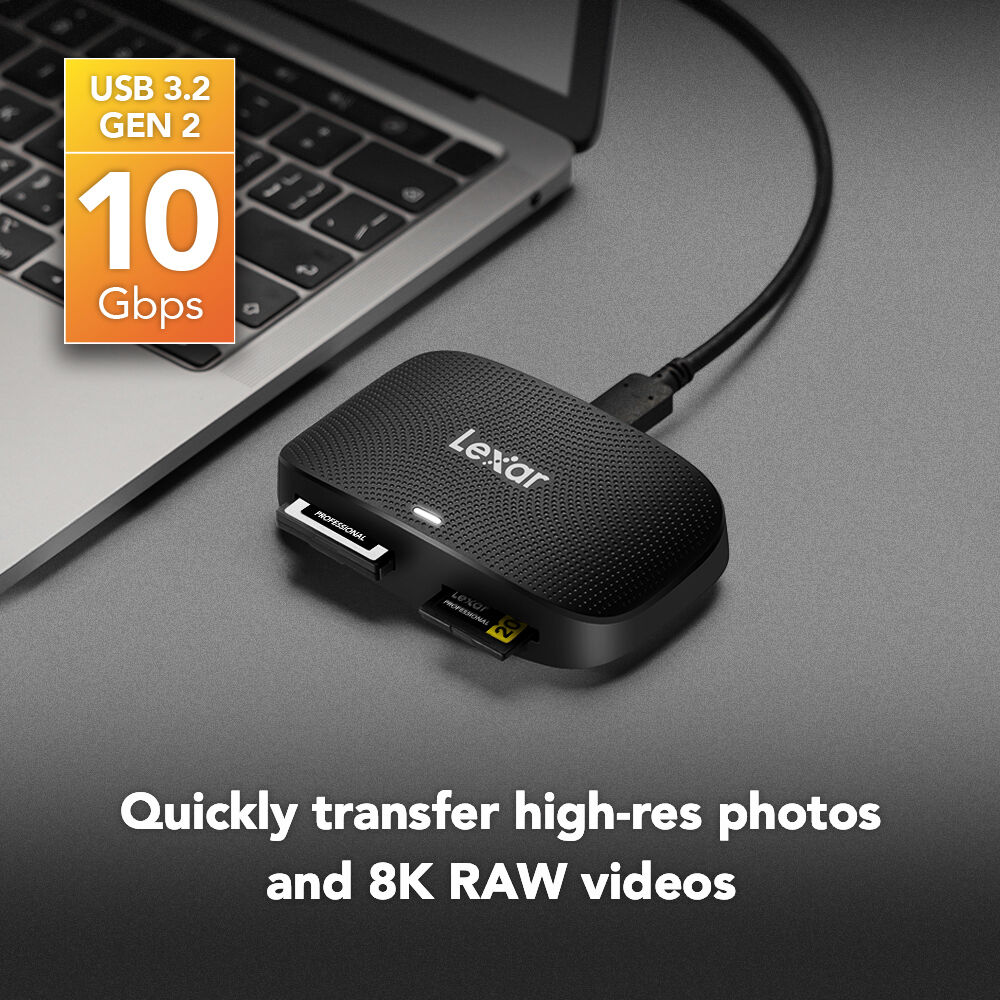 Кард-ридер Lexar USB 3.2 Gen 2 Professional, CFexpress Type B / SD