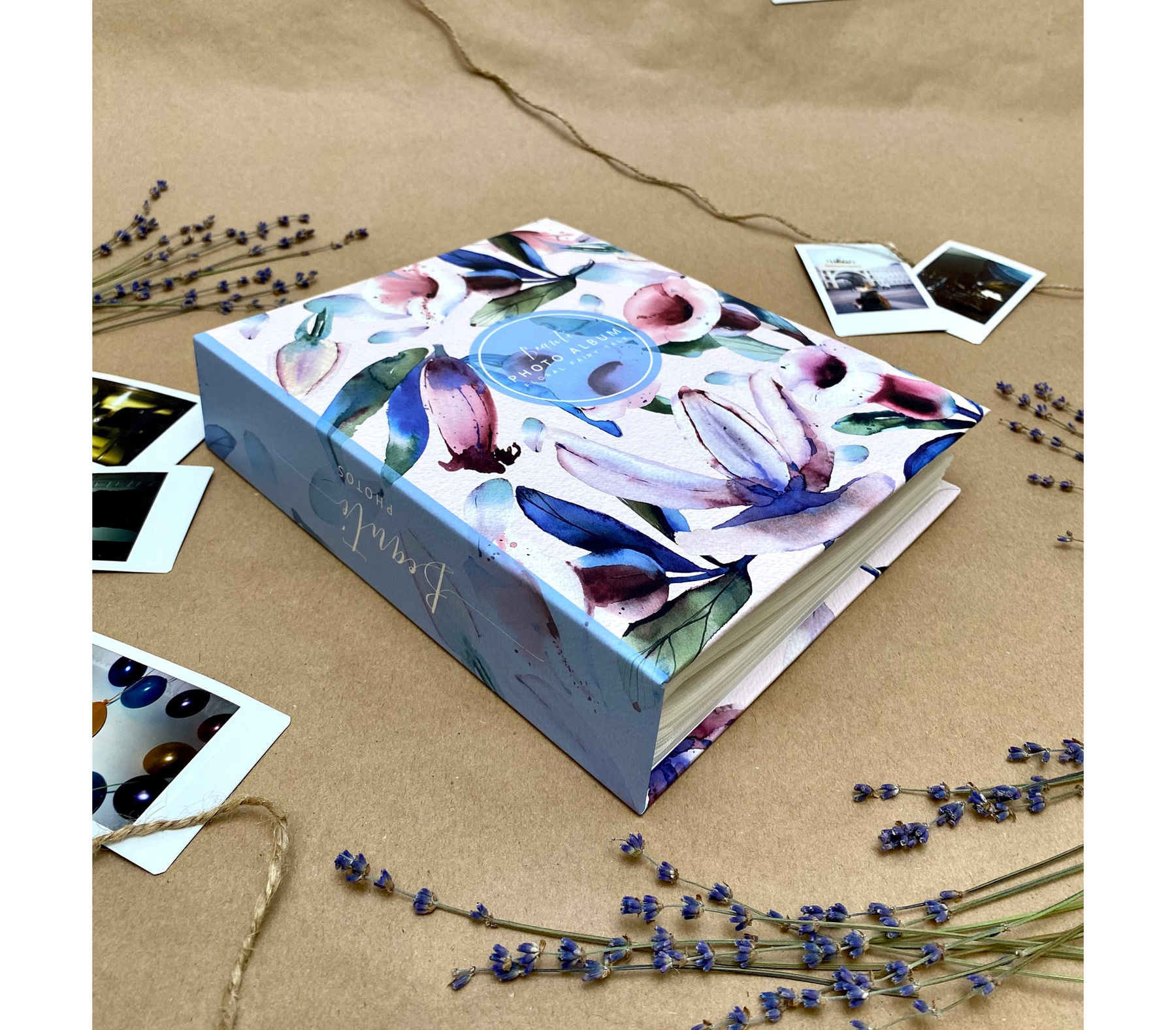 Фотоальбом Полином 10х15 см 200 фото, Flora Art - Колокольчики