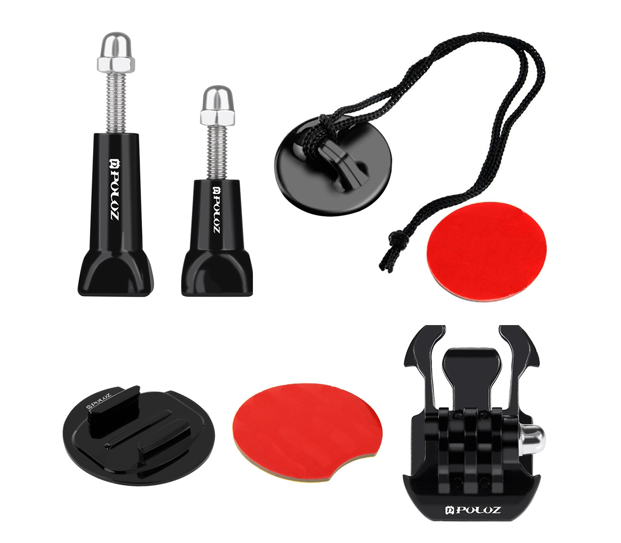 Комплект аксессуаров Puluz PKT13 Surfing Accessories Kit 14 в 1, для экшн-камер, в кейсе
