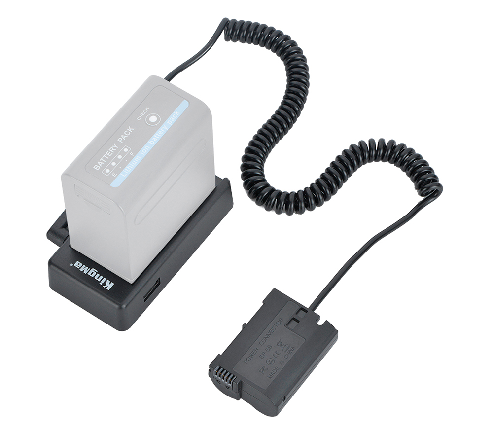 Адаптер питания Kingma DR-ENEL15  + площадка BM-F980D для батарей NP-F