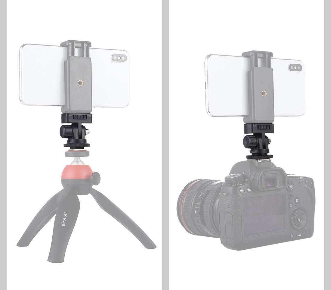 Адаптер Puluz PU414, 1/4" в башмак, наклонный