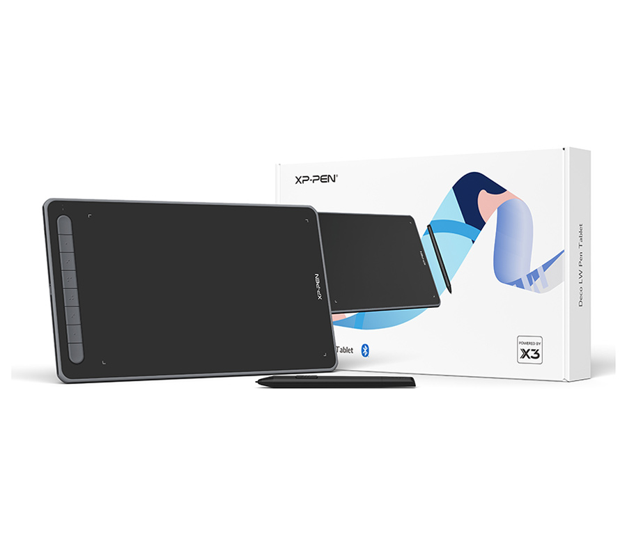 Графический планшет XP-Pen Deco LW, 25 х 16 см, Bluetooth, черный