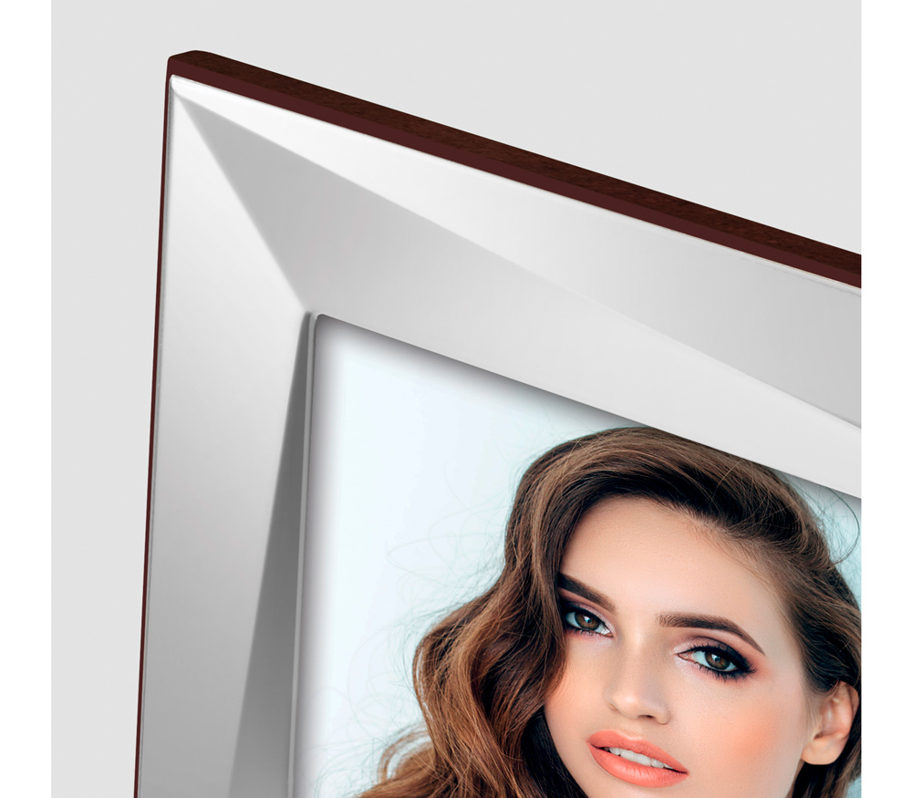 Фоторамка ZEP 15x20 см Positano, металл, серебристая