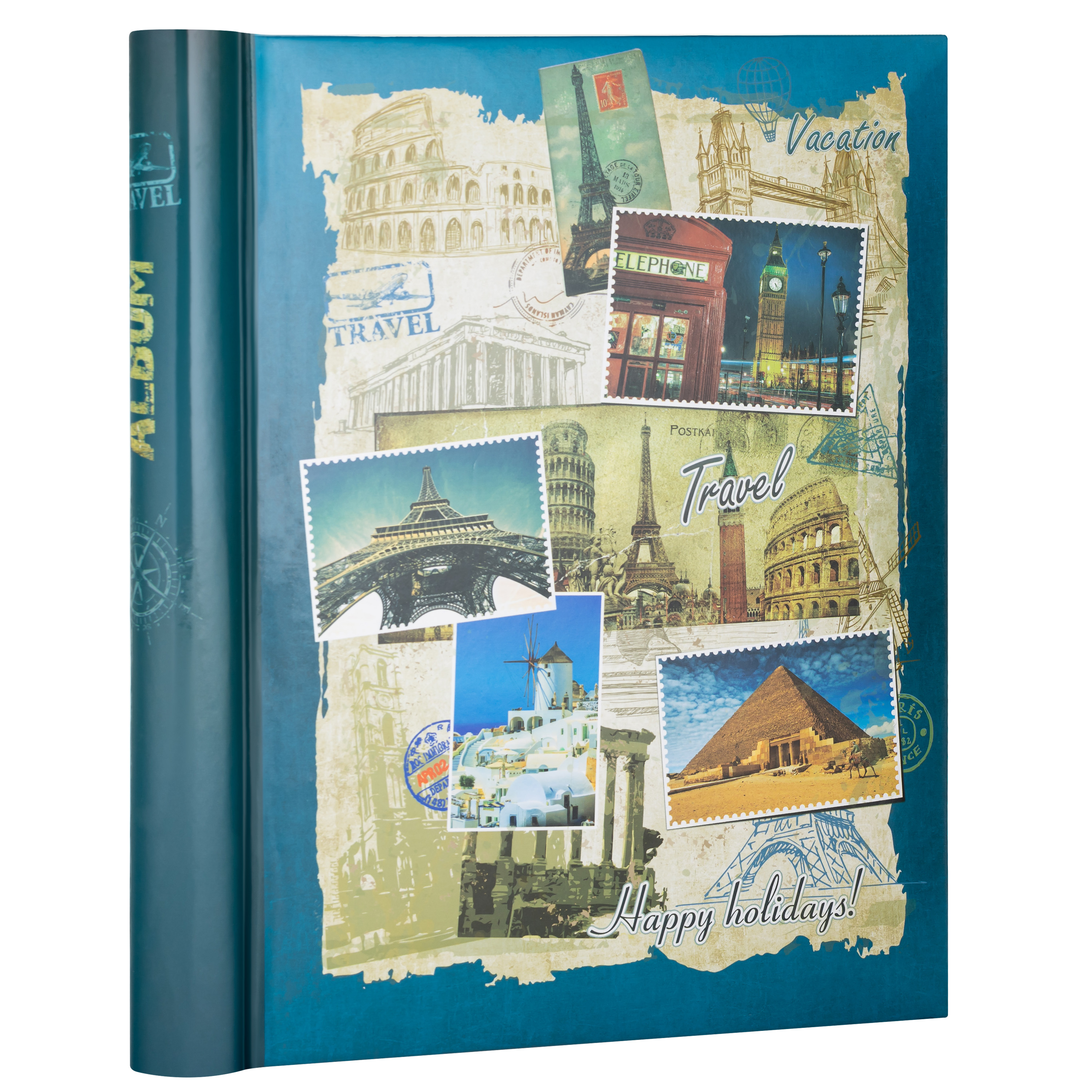 Фотоальбом Fotografia магнитный 23х28 см, 30 листов, «Путешествие», FA-SA30-404