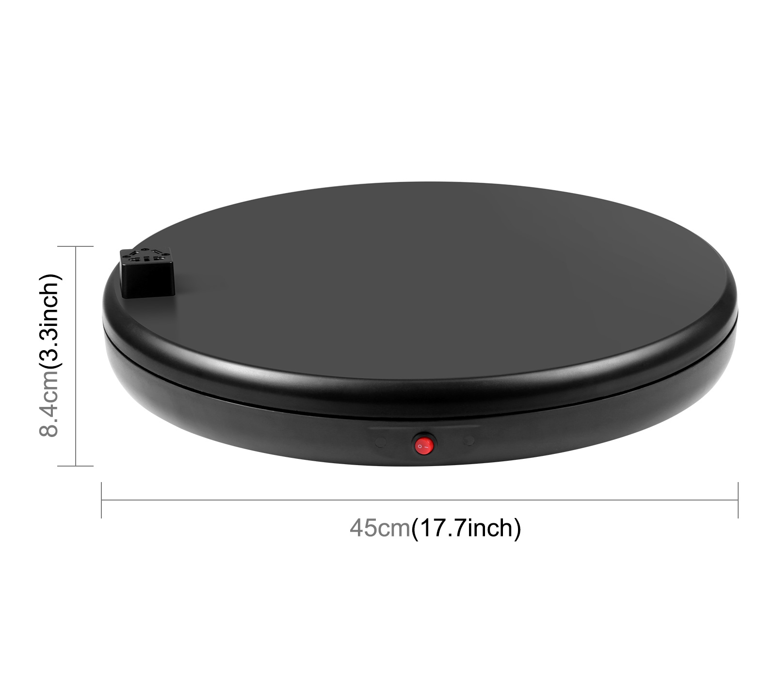 Поворотный стол Puluz PU3147 с пультом управления и розеткой, 45 см, до 100 кг, черный (уцененный)