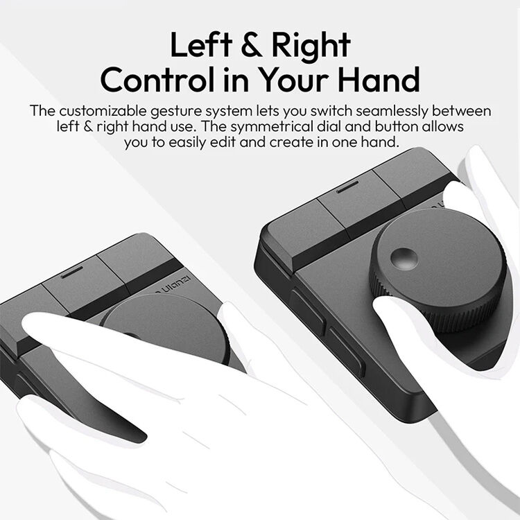 Контроллер Ulanzi D100H Dial Creative Controller, для видеомонтажа